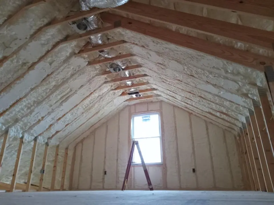 Spray foam roofing application for Crawl Space Insulation project in Edgewood